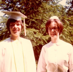 Pam and Linda graduated the same day and time!