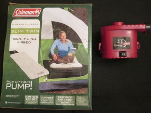 Coleman slim twin airbed