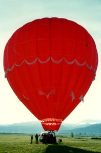 Fabulous balloon ride in Idaho over ranch land!