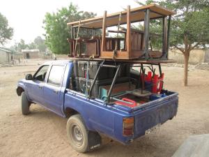 Clinic truck all packed up with our supplies.
