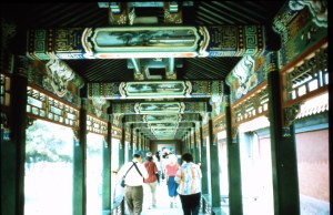 Intricate paintings in the Summer Palace.