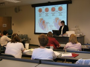 Nurse interns of refresher course met in class daily