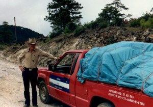 Maurice transported the team's luggage and me to the clinic site.