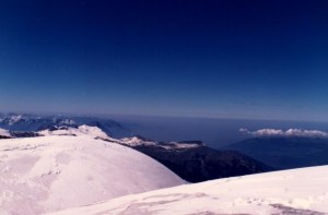 Bluest sky I ever saw on top of the Jungfrau.