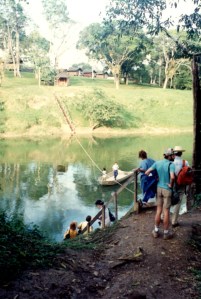 49 Crossing river to YWAM camp